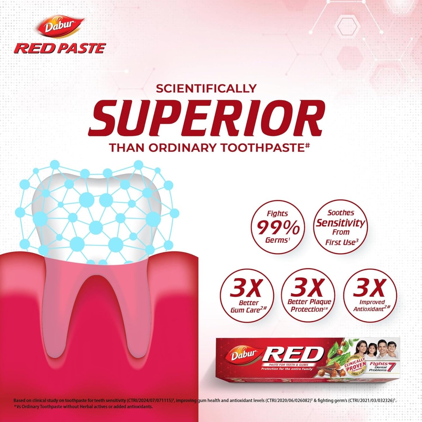 Dabur Red Toothpaste - 200g | Fluoride Free |
