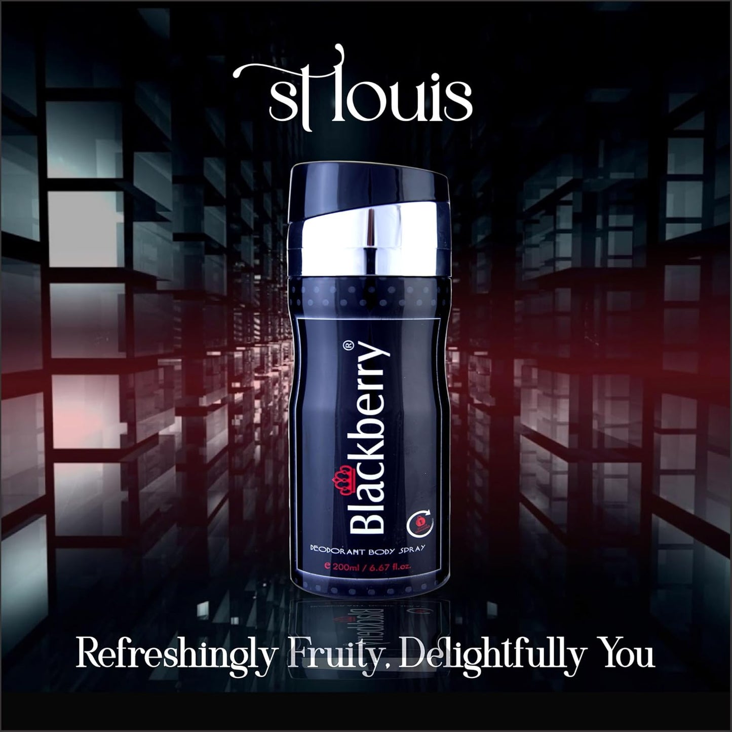 St Louis Blackberry Deodorant Body Spray For Men 200 ml Long-Lasting Fragrance | Deo as Ideal Gift for Birthdays, Anniversaries & Special Occasions |...